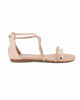 Immagine di BACHATA - Sandalo rose gold con zip posteriore e cinturini incrociati