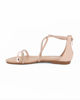 Immagine di BACHATA - Sandalo rose gold con zip posteriore e cinturini incrociati