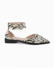 Immagine di MY JEWELS - Ballerina a punta pitonata con doppia fibbia