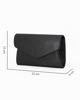 Immagine di DIVAS - Pochette nera  in luex con patta, tracolla removibile