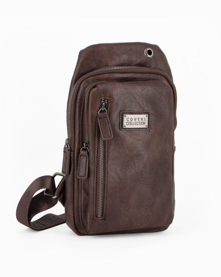 Immagine di COVERI COLLECTION - Moospalla da uomo marrone con tre tasche
