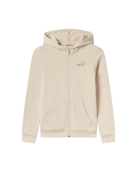 Immagine di PUMA - FELPA CON CAPPUCCIO PANNA ESS+GLITTER FZ HD FL JUNIOR - 684774-87