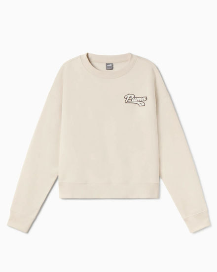 Immagine di PUMA - FELPA PANNA SCRIPT CREW FL DA DONNA - 686901-87