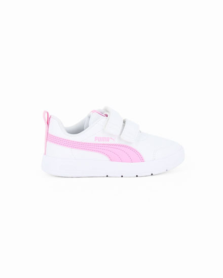 Immagine di PUMA - SCARPA COURTFLEX V3 V PS BIANCA E ROSA DA BAMBINA, NUMERATA 28/35 - 397642-09