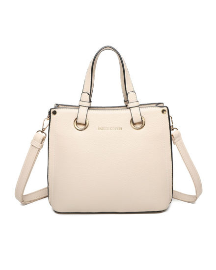 Immagine di ENRICO COVERI - Borsa a due manici beige, tracolla removibile