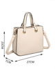 Immagine di ENRICO COVERI - Borsa a due manici beige, tracolla removibile