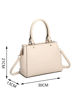 Immagine di ENRICO COVERI - Borsa a due manici beige, con tasca frontale e tracolla removibile