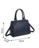 Immagine di ENRICO COVERI - Borsa a due manici blu, con tasca frontale e tracolla removibile