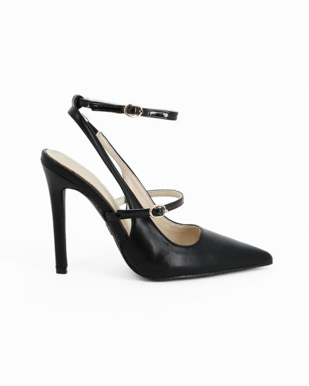 Immagine di SOLO SOPRANI COUTURE - Décolleté slingback nera con doppio cinturino frontale, tacco 10,5CM