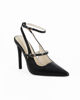 Immagine di SOLO SOPRANI COUTURE - Décolleté slingback nera con doppio cinturino frontale, tacco 10,5CM