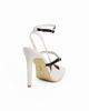 Immagine di SOLO SOPRANI COUTURE - Décolleté slingback nude con doppio cinturino frontale nero, tacco 10,5CM
