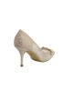 Immagine di SOLO SOPRANI COUTURE - Décolleté beige in pizzo con pietre e strass sulla punta, tacco 8,5CM