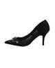 Immagine di SOLO SOPRANI COUTURE - Décolleté nera in pizzo con pietre e strass sulla punta, tacco 8,5CM