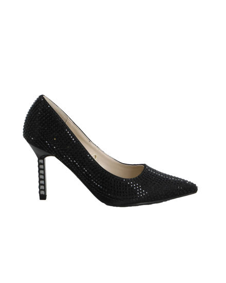 Immagine di SOLO SOPRANI COUTURE - Décolleté nera rivestita di strass, tacco 8,5CM