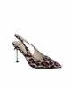 Immagine di SOLO SOPRANI COUTURE - Décolleté slingback leopardata con applicazione rosa sul tacco di 5,5CM