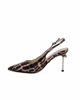 Immagine di SOLO SOPRANI COUTURE - Décolleté slingback leopardata con applicazione rosa sul tacco di 5,5CM
