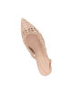 Immagine di MISS GLOBO - Décolleté slingback nude traforata e intrecciata, tacco 5,5CM