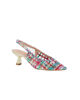 Immagine di MISS GLOBO - Décolleté slingback multicolor traforata e intrecciata, tacco 5,5CM
