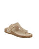Immagine di MISS GLOBO - Ciabatta infradito beige con fibbia e strass
