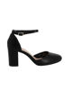 Immagine di MY JEWELS - Décolleté nera con cinturino alla caviglia, tacco 7CM