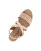 Immagine di STARLIGHT - Sandalo platform beige con sottopiede in VERA PELLE e cinturini incrociati, tacco 5,5CM - MADE IN ITALY