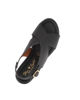Immagine di STARLIGHT - Sandalo platform nero con sottopiede in VERA PELLE, tacco 5,5CM - MADE IN ITALY