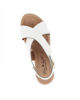 Immagine di STARLIGHT - Sandalo platform bianco con sottopiede in VERA PELLE, tacco 5,5CM - MADE IN ITALY