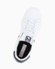 Immagine di RIFLE - Sneakers bianca con patch posteriore blu e lacci