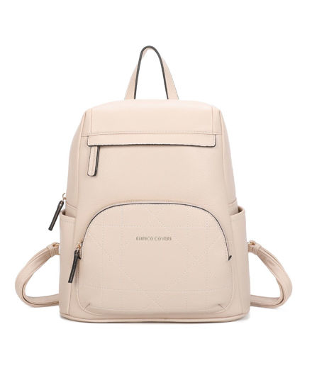 Immagine di ENCRICO COVERI - Zaino beige con due tasche frontali e due tasche laterali