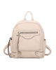 Immagine di ENRICO COVERI - Zaino beige con tasca frontale e due tasche laterali