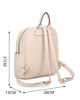 Immagine di ENRICO COVERI - Zaino beige con tasca frontale e due tasche laterali