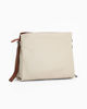 Immagine di DIVAS - Borsa sacca beige  VERA PELLE con tracolla nastro  - MADE IN ITALY