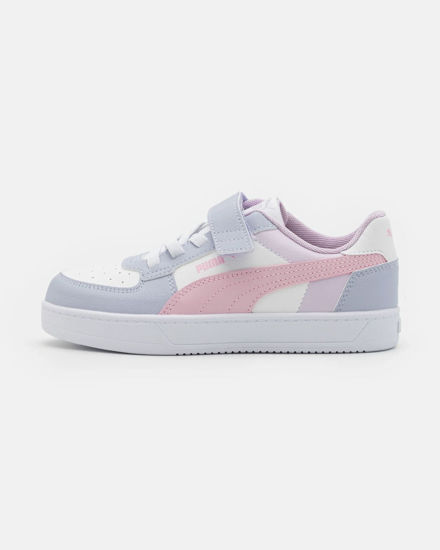 Immagine di PUMA CAVEN 2.0 BLOCK AC+PS - Sneakers da bambina bianca/lilla e rosa, numerata 28/35 - 394462-15
