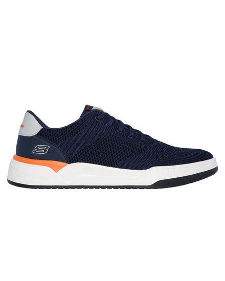 Immagine di SKECHERS - CORLISS - DORSET- Sneakers blu con tomaia in maglia