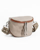 Immagine di NARDINI - Marsupio taupe da donna in vera pelle