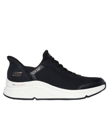 Immagine di SKECHERS - BOBS ARCH COMFORT B SWEET - A LOOK - Sneakers nera con soletta ammortizzata in memory foam e tomaia in mesh