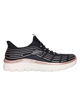 Immagine di SKECHERS - SUMMITS PLUS - SOFT LUSTER - Sneakers nera con tomaia in mesh e dettagli glitterati rosa