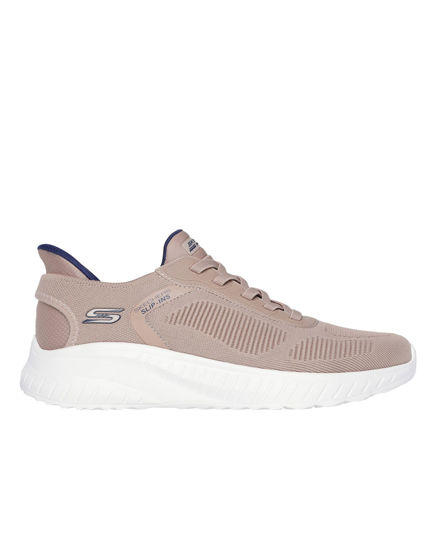 Immagine di SKECHERS - BOBS SQUAD CHAOS - SOLID STEP - Sneakers taupe con soletta ammortizzata in memory foam