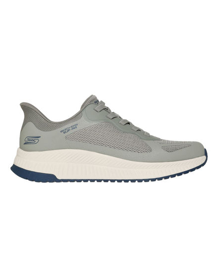 Immagine di SKECHERS - BOBS SQUAD 4 - Sneakers verde  con tomaia in maglia e lacci elasticizzati
