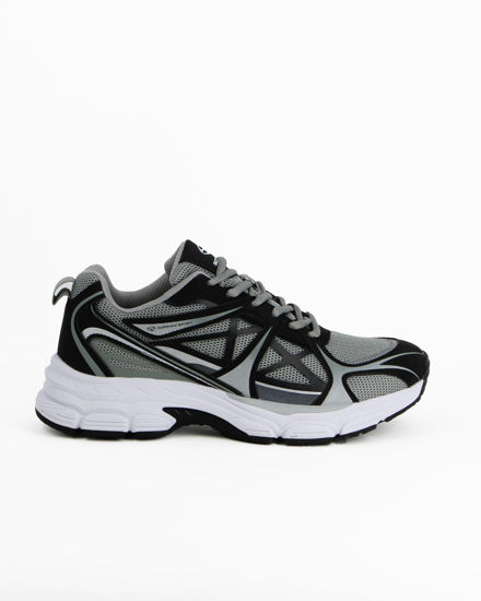 Immagine di SOPRANI SPORT - Sneakers nera con lacci e dettagli argento