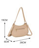 Immagine di ENRICO COVERI - Borsa a spalla taupe con pochette frontale removibile, tracolla removibile