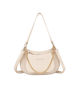 Immagine di ENRICO COVERI - Borsa a spalla beige con pochette frontale removibile, tracolla removibile