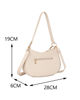 Immagine di ENRICO COVERI - Borsa a spalla beige con pochette frontale removibile, tracolla removibile