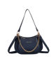 Immagine di ENRICO COVERI - Borsa a spalla blu con pochette frontale removibile, tracolla removibile