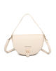 Immagine di ENRICO COVERI - Minibag beige con patta e chiusura a girello, tracolla removibile