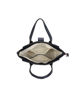 Immagine di ENRICO COVERI - Borsa a due manici blu con mini pattina, tracolla removibile