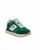 Immagine di RIFLE - Scarpa verde da uomo con lacci e logo laterale