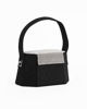 Immagine di DIVAS - Pochette rigida glitterata nera con patta strass, tracolla removibile
