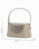 Immagine di DIVAS - Pochette rigida glitterata oro con patta strass, tracolla removibile