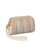 Immagine di NARDINI - Pochette multicolor effetto intreccio con tre scomparti e laccio al polso removibile